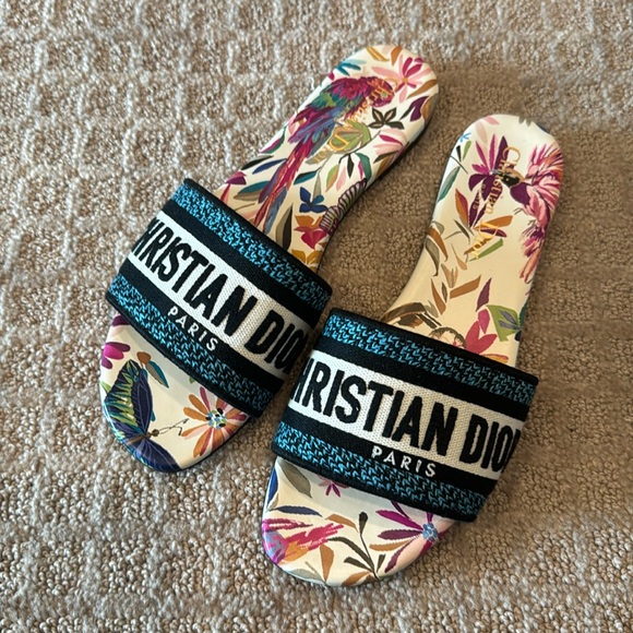 Dior Dway Slides Blue - Picture 1 of 2